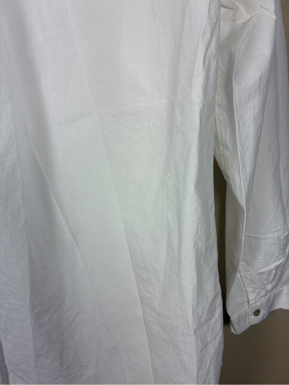 Eileen Fisher Organic Cotton Classic Collar Button Down Shirt - Picture 9 of 11